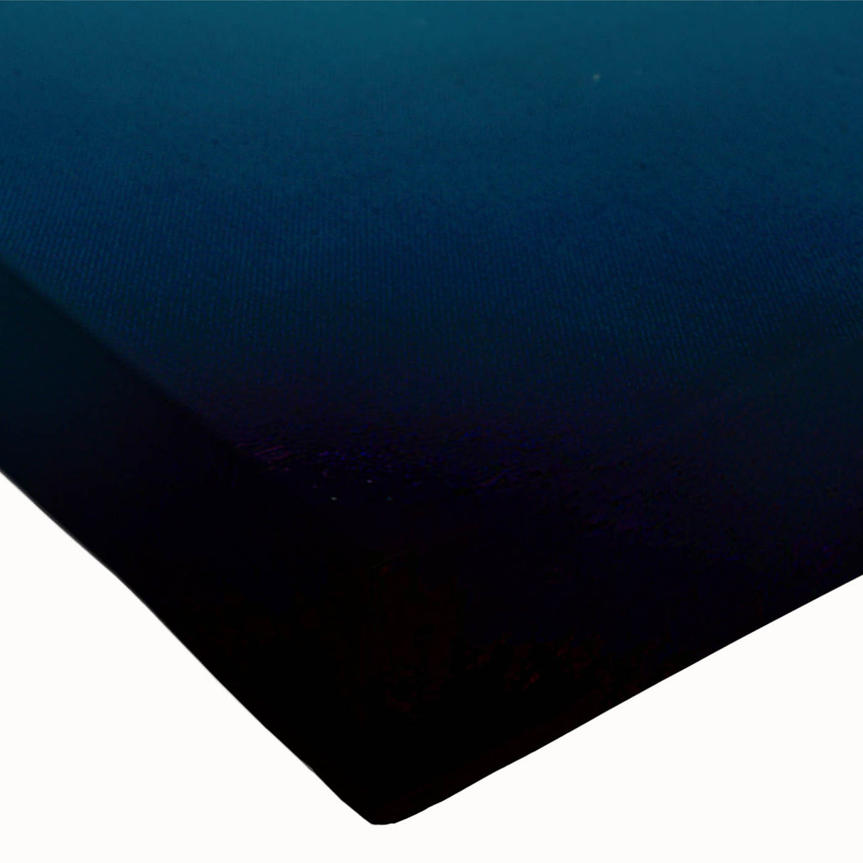 Close-up of a stretched canvas wall art piece showcasing a vibrant iceberg design, featuring shades of blue and white, perfect for modern decor.