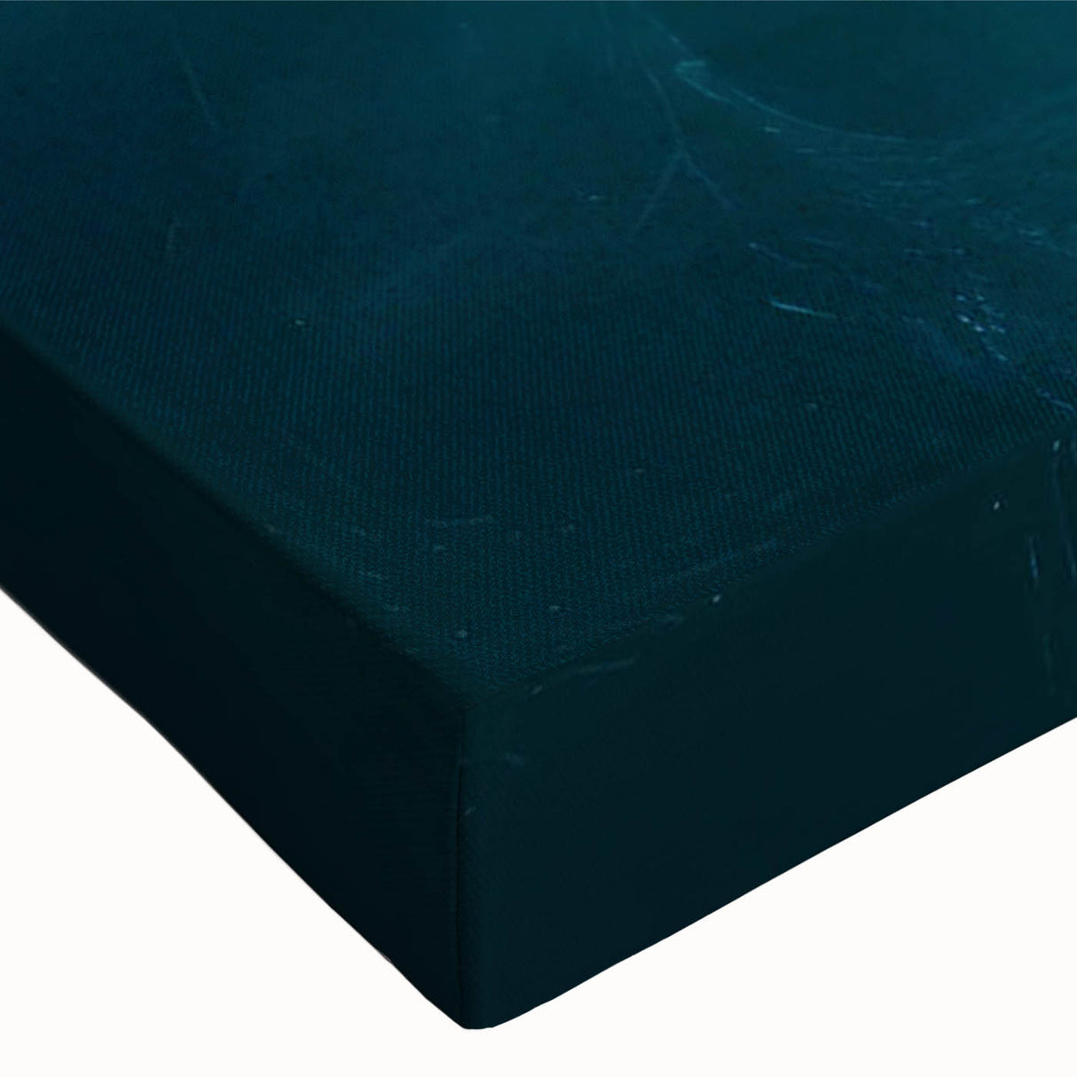 Close-up of a stretched canvas wall art piece showcasing a striking iceberg design, featuring cool blue tones and intricate textures, perfect for modern home decor.