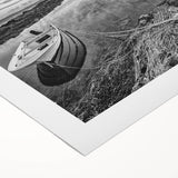 Stunning rolled canvas artwork depicting a serene lakeside landscape with vibrant colors, showcasing nature's beauty, perfect for home decor or office settings.