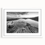 Framed wall art collection featuring serene lake landscapes with a white mat and sleek frame, perfect for enhancing home decor with nature-inspired elegance.