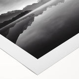 Rolled canvas artwork showcasing a serene lakeside landscape with vibrant colors and intricate details, perfect for enhancing home decor and creating a tranquil atmosphere.