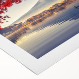 Stunning rolled canvas wall art featuring a serene lake landscape with vibrant colors and intricate details, perfect for enhancing home decor.