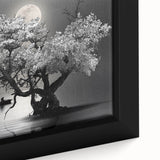 Framed canvas wall art collection showcasing a serene lake landscape, featuring vibrant colors and intricate details, perfect for home decor and nature enthusiasts.