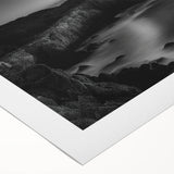 Vibrant rolled canvas artwork depicting a serene lighthouse scene with ocean waves and a sunset, perfect for coastal decor enthusiasts, packaged securely for delivery.