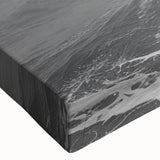 Close-up view of a stretched canvas artwork showcasing a vibrant lighthouse landscape design, emphasizing rich colors and intricate details, perfect for coastal decor.