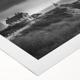 Vibrant rolled canvas wall art depicting a scenic lighthouse landscape at sunset, showcasing rich colors and detailed brushwork, perfect for home decor.