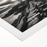 Lighthouse wall art on rolled canvas, showcasing vibrant coastal colors and intricate details of the ocean scene, ideal for home decor enthusiasts.