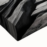 Close-up of a vibrant stretched canvas wall art featuring a serene lighthouse design surrounded by coastal landscapes, ideal for home decor.