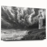Acrylic glass wall art collection displaying a side view of a lighthouse design, featuring vibrant colors and intricate details, ideal for coastal decor enthusiasts.