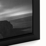 Framed canvas wall art showcasing a serene lighthouse landscape design, featuring vibrant colors and intricate details, perfect for home decor in coastal themes.