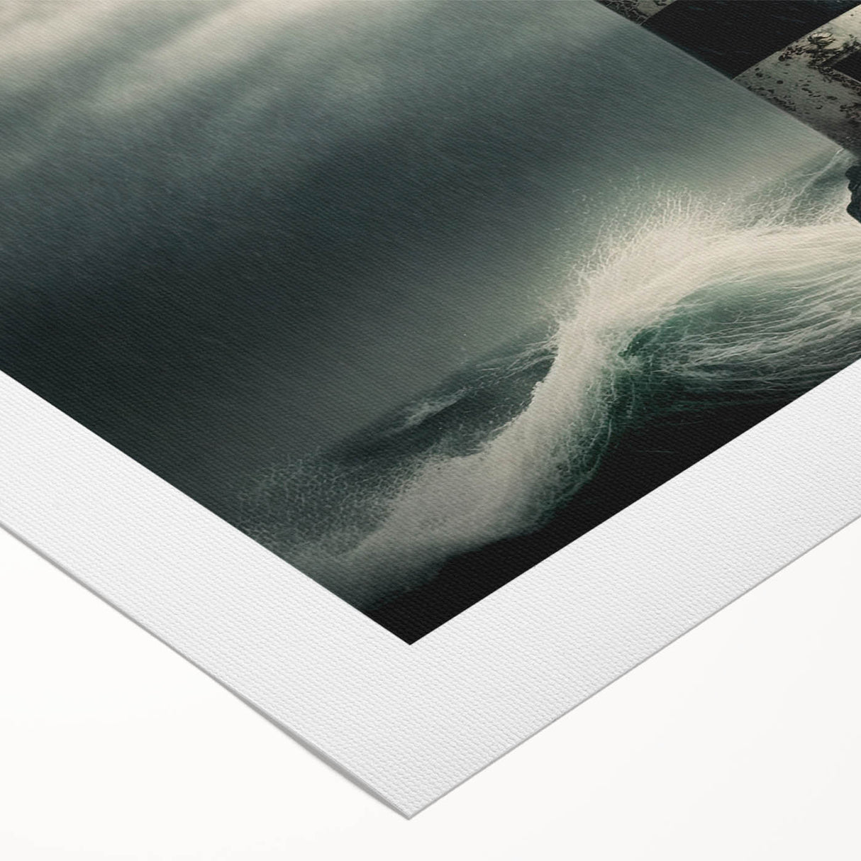 Rolled canvas artwork showcasing a serene lighthouse landscape design, featuring vibrant colors and detailed textures, perfect for coastal-themed home decor.