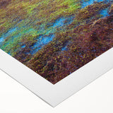 Vibrant rolled canvas wall art depicting a serene marsh landscape, featuring lush greenery and tranquil water reflections, ideal for home decor.