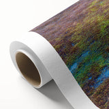 Vibrant rolled canvas print showcasing a serene marsh landscape with lush greenery and reflective water, ideal for nature-inspired home decor.