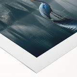 Vibrant rolled canvas print showcasing a serene marsh landscape with lush greenery and a calm water reflection, perfect for home decor and nature enthusiasts.