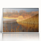 Framed wall art collection showcasing a serene marsh landscape with vibrant greenery and calm waters, designed to enhance home decor with nature's beauty.