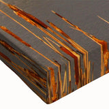 Close-up of a vibrant stretched canvas wall art depicting a serene marsh landscape with lush greenery and tranquil water reflections, perfect for nature enthusiasts.