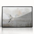 Framed wall art featuring a vibrant landscape of a marshy swamp, showcasing rich greens and blues, designed to enhance home decor with a natural theme.