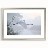 Framed wall art collection showcasing a serene marsh landscape with vibrant greens and reflective water, surrounded by a sleek silver frame and matting for an elegant presentation. Perfect for nature enthusiasts seeking to enhance home decor with tranquil scenery.