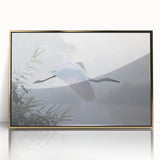 Framed acrylic wall art featuring a vibrant marsh and swamp landscape design, accented with gold framing, perfect for enhancing home decor and adding a natural touch.