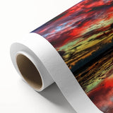 Vibrant rolled canvas wall art showcasing a serene marsh landscape with lush greenery and tranquil water reflections, perfect for nature-themed decor.