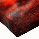 Close-up of a vibrant marsh landscape wall art design, showcasing rich green hues and intricate textures on stretched canvas, ideal for nature-themed decor.