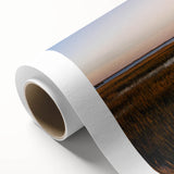 Vibrant rolled canvas artwork depicting a serene marsh landscape with lush greenery and tranquil water, ideal for enhancing home decor and nature-themed interiors.