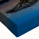 Close-up of a vibrant marsh landscape wall art canvas, showcasing lush greenery and tranquil waters, perfect for adding nature-inspired decor to any space.