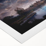 Rolled canvas artwork showcasing a vibrant marsh landscape, featuring lush greenery and reflective water, perfect for nature-inspired home decor. Ideal for adding a serene touch to any room.