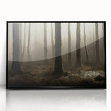 Framed wall art collection showcasing a serene marsh landscape with vibrant greens and blues, encased in a sleek black frame for modern decor appeal.