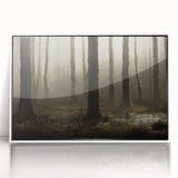 Framed acrylic wall art collection featuring a serene marsh landscape with vibrant greenery and reflective water, set against a white background for a modern touch. Ideal for nature lovers seeking to enhance their home decor.