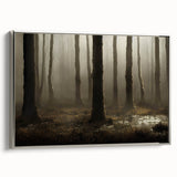 Framed canvas wall art showcasing a serene marsh landscape with vibrant greens and blues, complemented by a sleek silver frame, ideal for enhancing home decor.