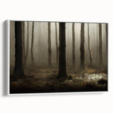 Framed canvas wall art showcasing a serene marsh landscape design with lush greenery and reflective water, perfect for nature-inspired decor in living spaces.