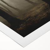 Rolled canvas showcasing serene marshland landscape artwork featuring lush green vegetation and tranquil water reflections, ideal for nature-inspired decor.