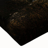 Close-up image of a stretched canvas wall art piece showcasing a vibrant marsh and swamp landscape, highlighting rich greens and blues, ideal for nature lovers.