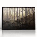 Framed wall art collection showcasing a serene marsh landscape with vibrant greens and blues, featuring a sleek black frame that enhances the natural scenery. Ideal for nature lovers seeking home decor that brings tranquility and elegance to any space.