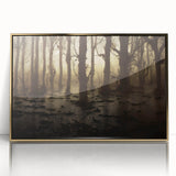 Framed wall art collection depicting a serene marsh landscape with vibrant greens and rich gold accents, designed to enhance home decor. Perfect for nature lovers.