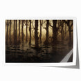 Vibrant marsh and swamp landscape wall art print showcasing lush greenery and serene water reflections, ideal for nature-themed decor in homes or offices.
