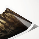 Vibrant rolled print showcasing a serene marsh landscape with lush greenery and still waters, ideal for enhancing home decor with nature-themed wall art.