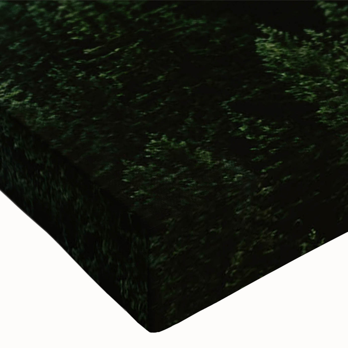 Close-up of a stretched canvas showcasing a serene landscape design with soft mist and fog, perfect for home decor. Ideal for enhancing artistic ambiance in living spaces.