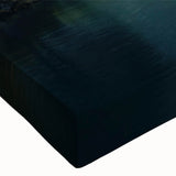 Close-up of a misty landscape wall art design on stretched canvas, showcasing soft colors and ethereal fog, perfect for modern home decor.