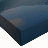 Close-up of a stretched canvas artwork showcasing a serene misty landscape with soft fog, featuring muted colors that evoke tranquility, perfect for home decor.