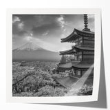 Stunning rolled print of a mountainous landscape wall art design, showcasing vibrant colors and intricate details, perfect for home decor and nature enthusiasts.