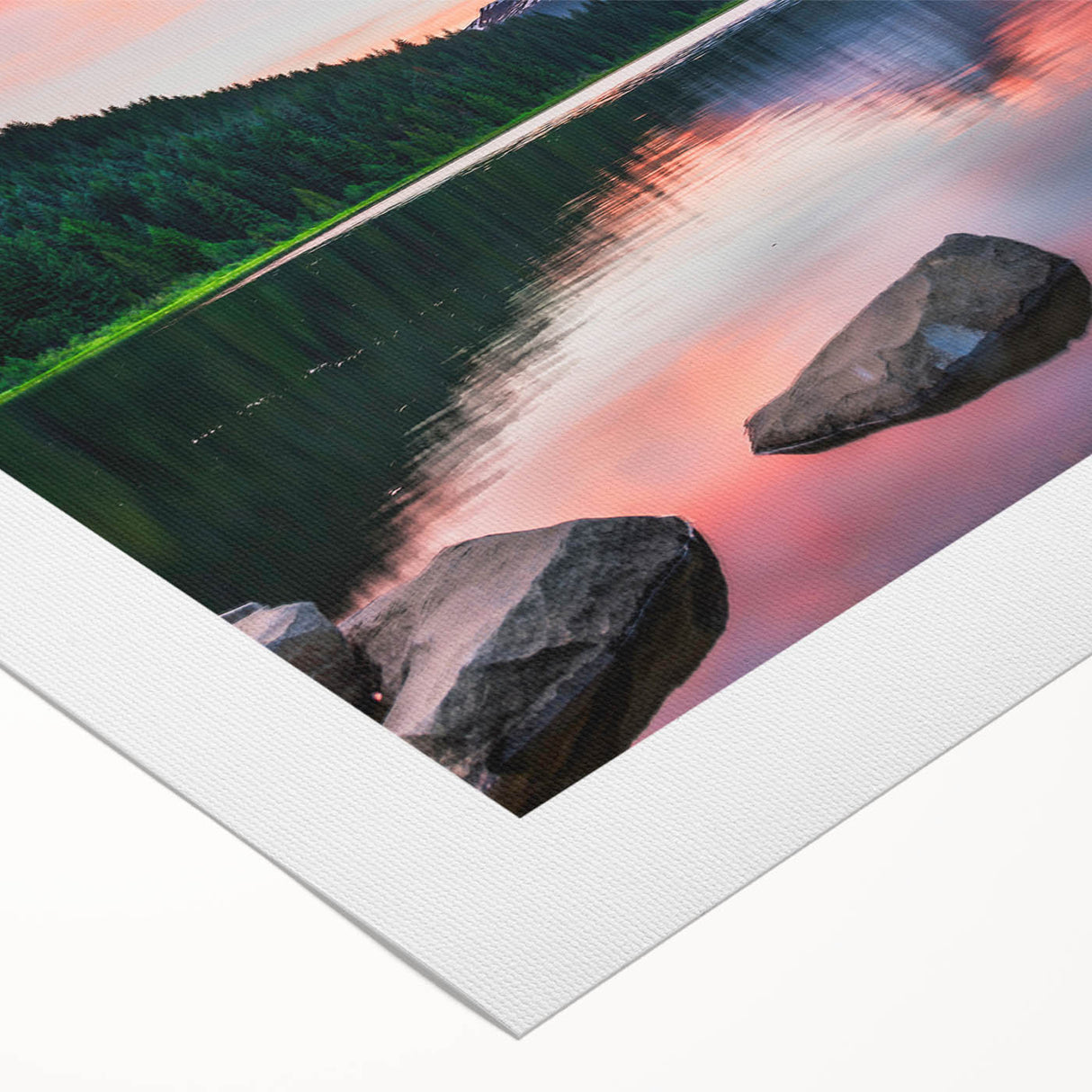 Stunning rolled canvas wall art showcasing a vibrant mountain landscape design, featuring rich colors and intricate details, ideal for home decor or office spaces.