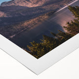 Vibrant rolled canvas wall art showcasing a stunning mountain landscape design, featuring rich colors and intricate details, ideal for enhancing any modern decor.