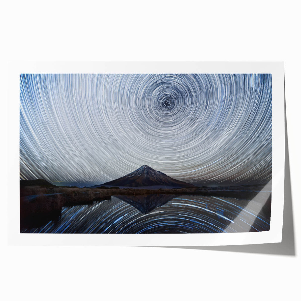 Stunning rolled print of a mountain landscape design showcasing vibrant colors and intricate details, perfect for home decor or office spaces.