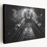 Stretched canvas wall art collection showcasing vibrant landscapes and intricate railroad designs, highlighting rich colors and detailed textures, ideal for enhancing home decor.