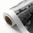 Landscape railroad-themed wall art on rolled canvas, showcasing vibrant colors and intricate details, ideal for enhancing any room's decor.