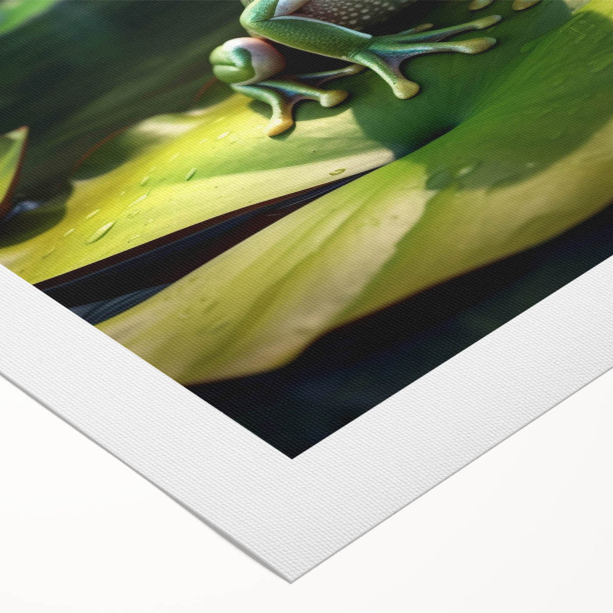 Vibrant rainforest landscape wall art collection on rolled canvas, showcasing lush greenery and exotic flora, ideal for home decor and nature enthusiasts.
