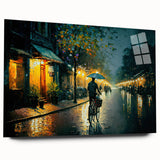 Acrylic glass wall art featuring a vibrant landscapes and roads design, showcasing rich colors and intricate details, perfect for enhancing modern home decor.