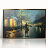 Framed acrylic wall art featuring a stunning landscape design with winding roads, set against a gold background. Ideal for modern home decor enthusiasts.